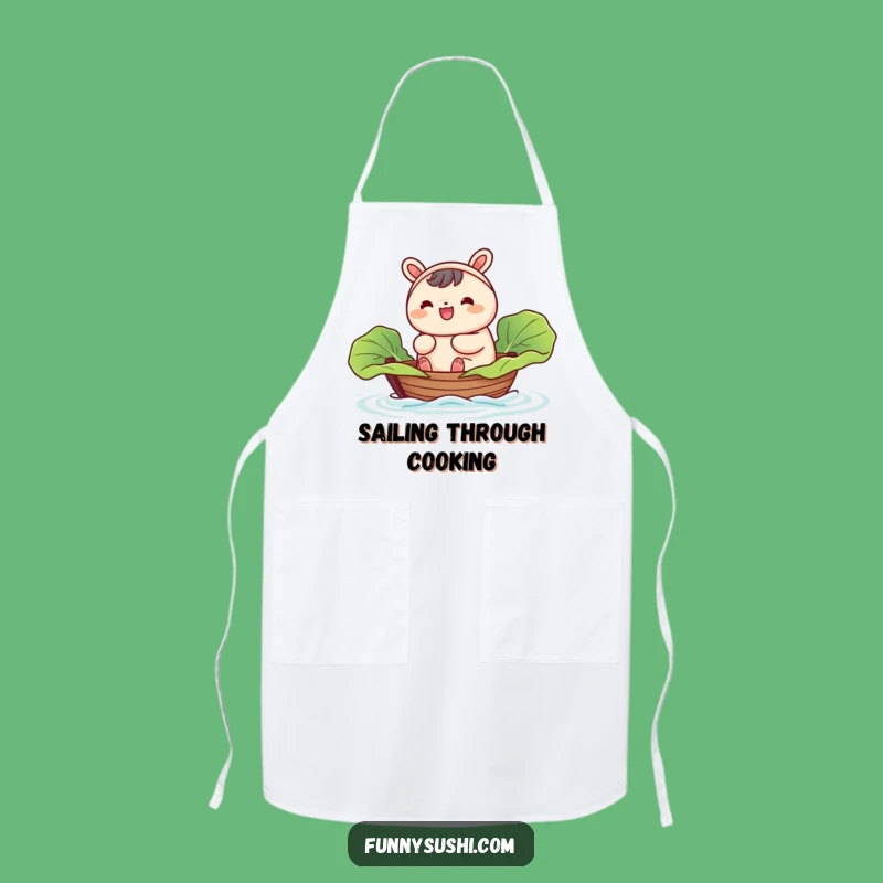 Funny Bao Bun Cabbage Boat Apron: Cook with Whimsy and Charm