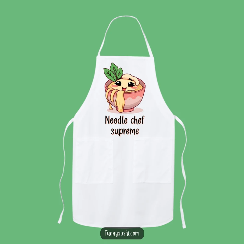 Funny Ramen Bowl Apron, Hilarious Chef Gift for Noodle Cooking Fun