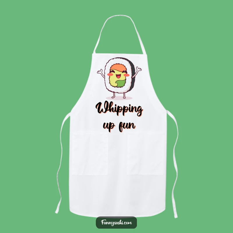 Funny Sushi Roll Apron: Dance Your Way Through Cooking Fun