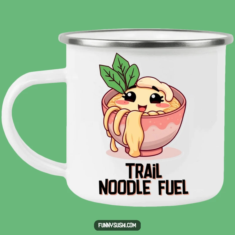 Funny Ramen Bowl Camping Mug, Durable & Hilarious Noodle Adventure Gift
