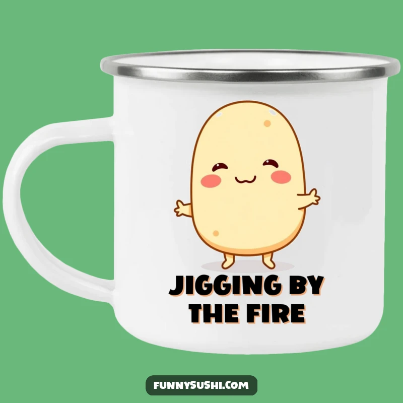 Funny Tamagoyaki Camping Mug: Adventure-Ready Jiving Sushi Drinkware