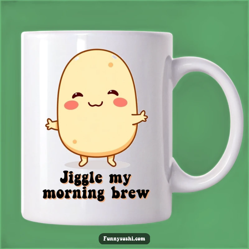Funny Tamagoyaki Mug: Jiving Sushi Character Breakfast Delight Gift