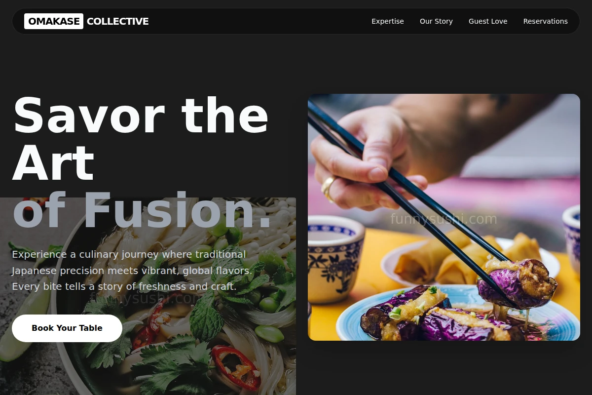 Salmon Asian Fusion Food