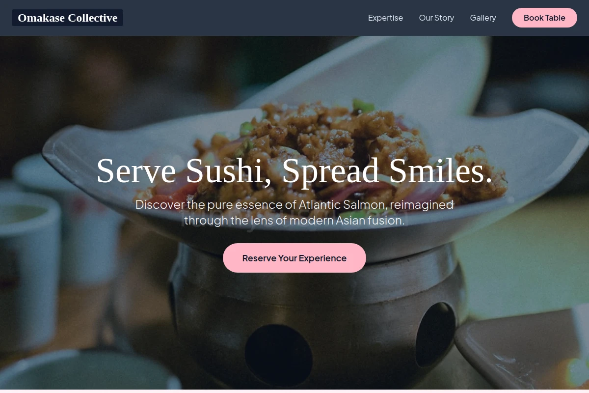 Salmon Asian Fusion Food