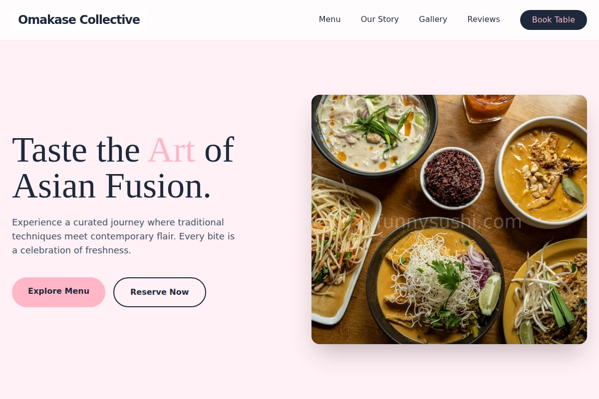 Fresh Asian Fusion Food