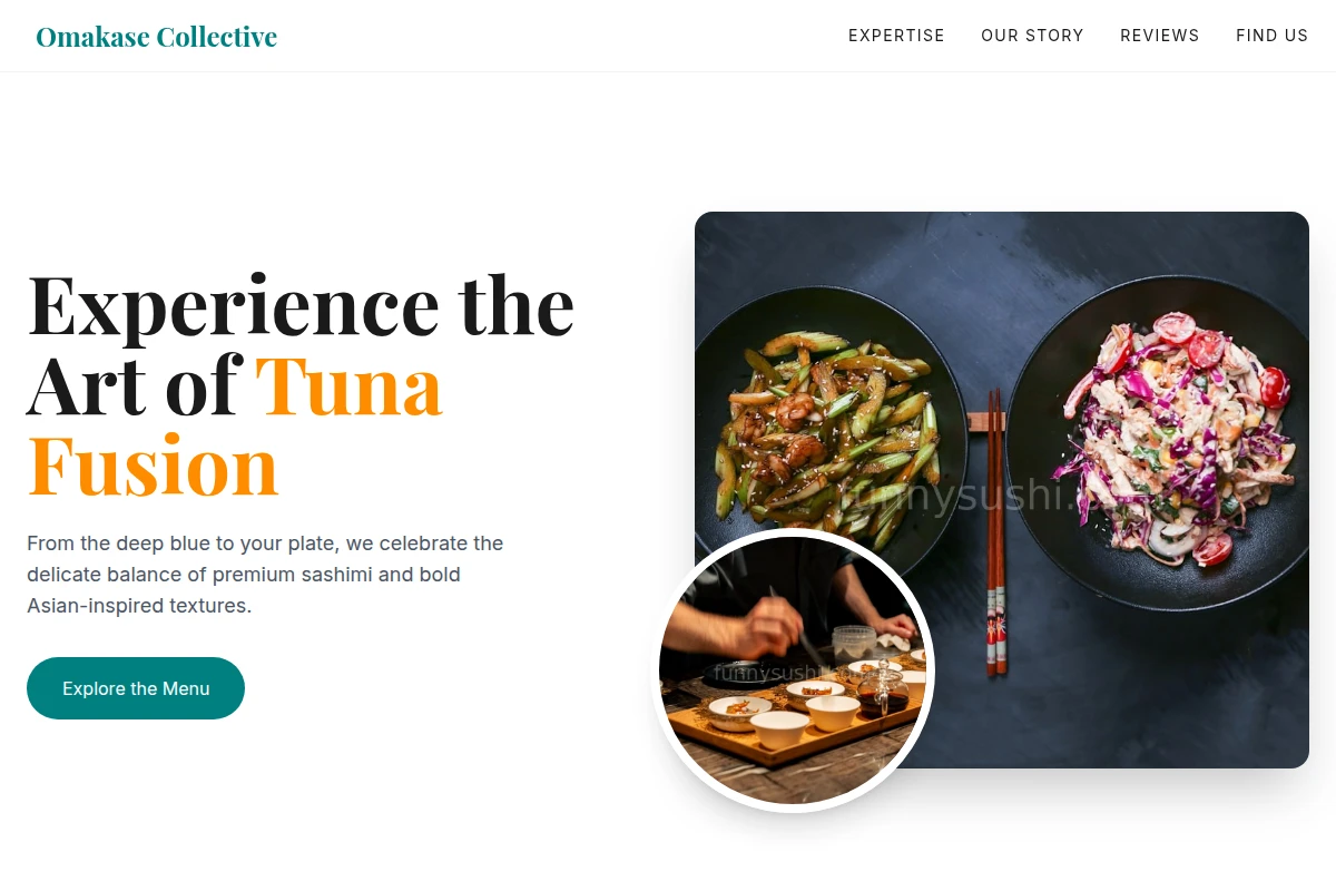 Tuna Asian Fusion Food