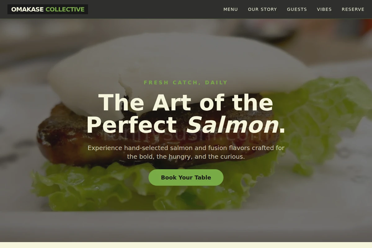 Salmon Asian Fusion Food