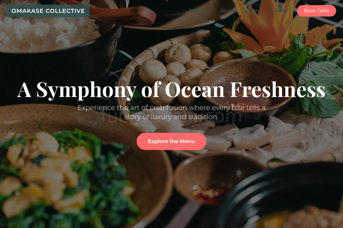 Crab Asian Fusion Food