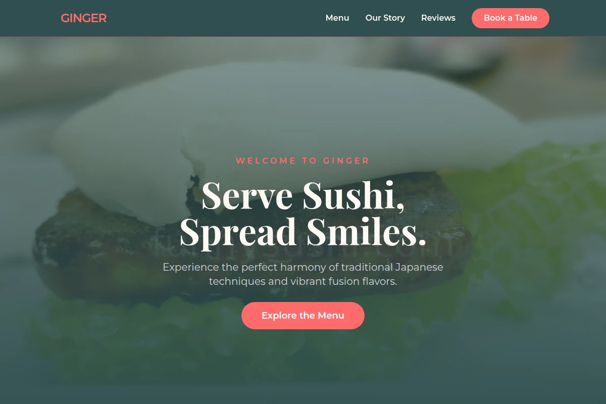 Ginger Asian Fusion Food