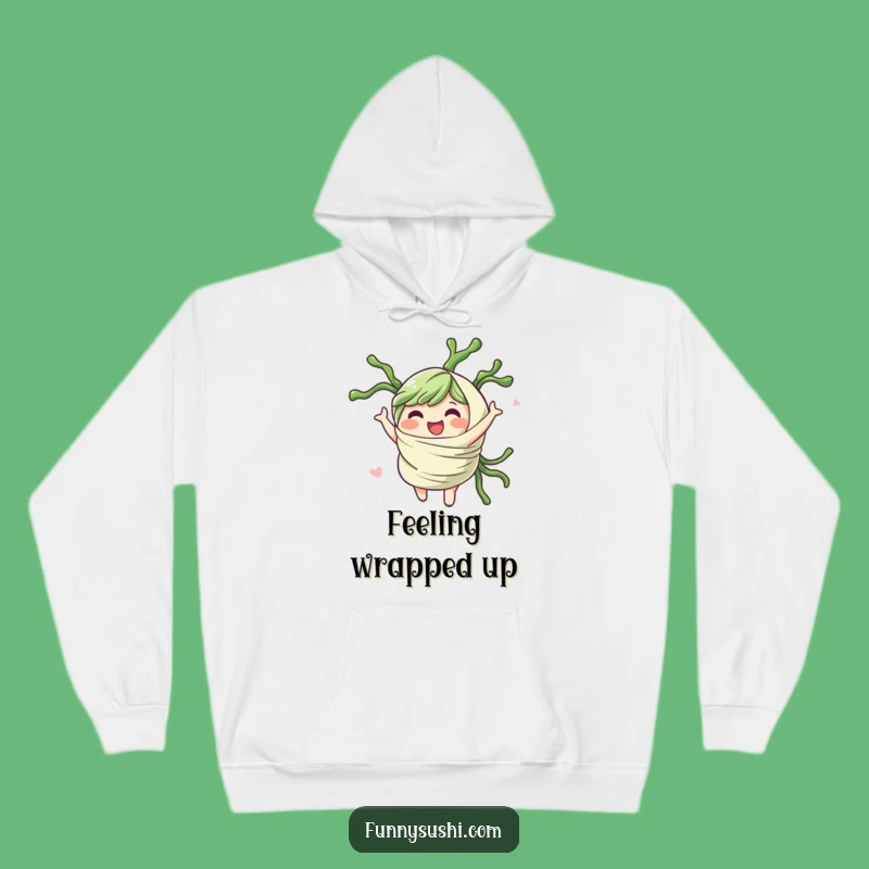 Cozy Funny Seaweed Wrap Hoodie: Spinning Comfort for Everyone