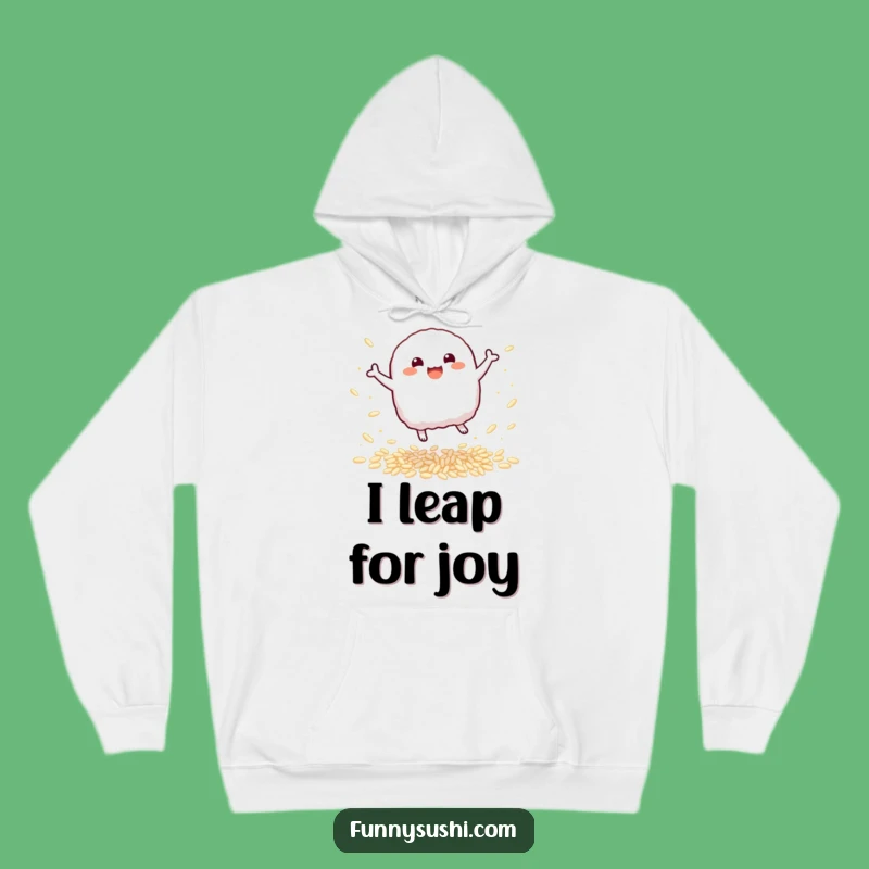 Funny Nigiri Hoodie: Cozy Bouncing Sushi Character Comfort