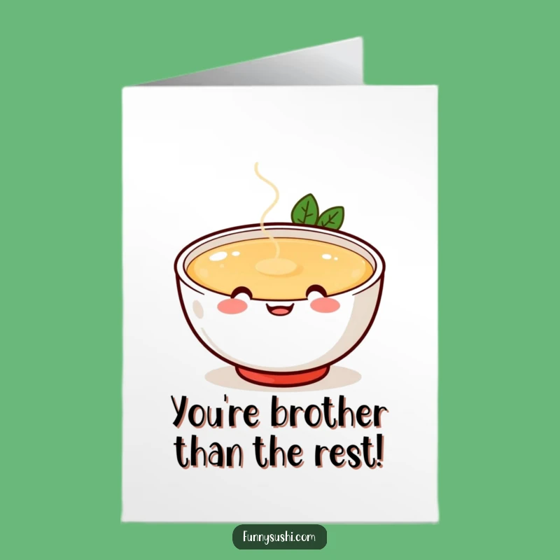 Free Printable Congrats Card: Funny Miso Soup, Perfect Downloadable Gift