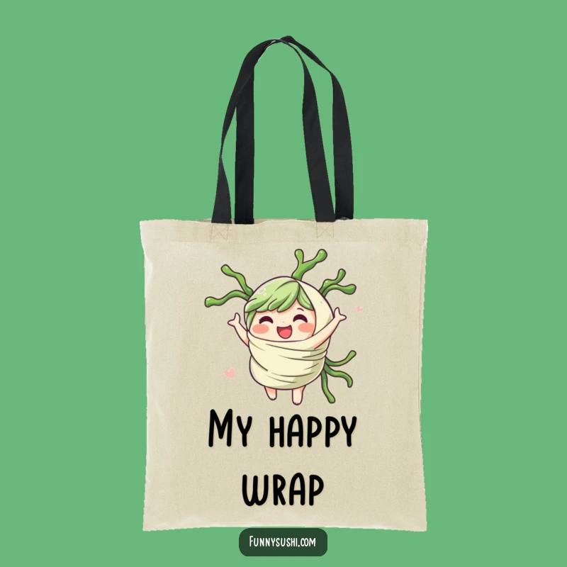 Funny Seaweed Wrap Tote Bag: Carry Your Spin and Your Stuff